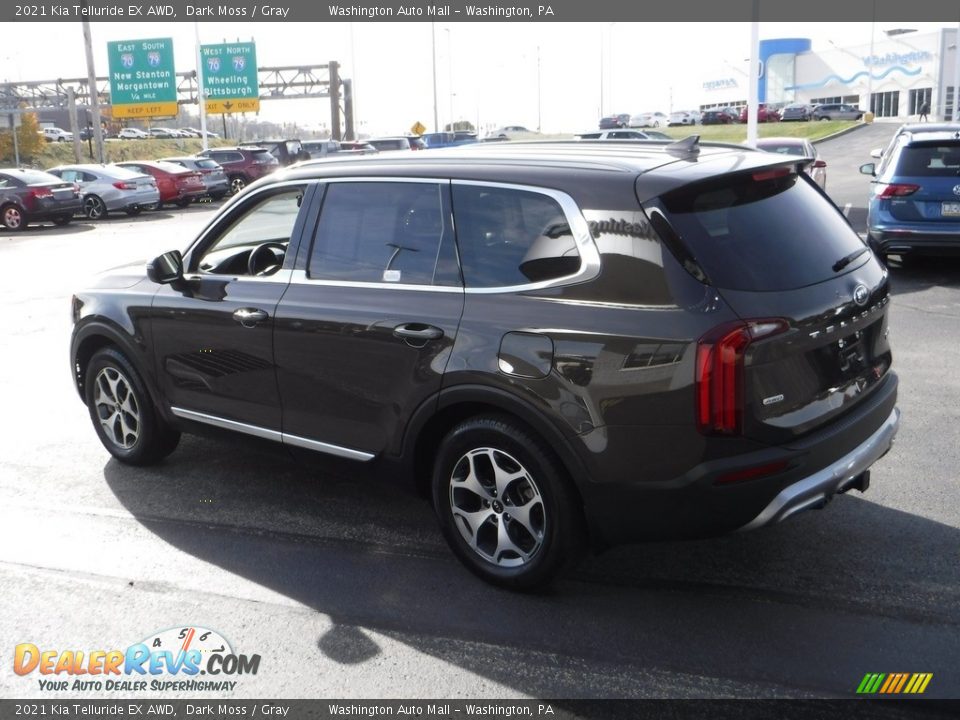 2021 Kia Telluride EX AWD Dark Moss / Gray Photo #8