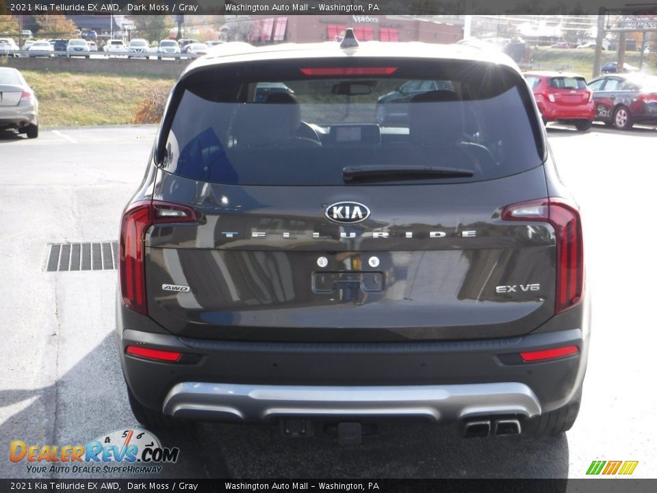 2021 Kia Telluride EX AWD Dark Moss / Gray Photo #9