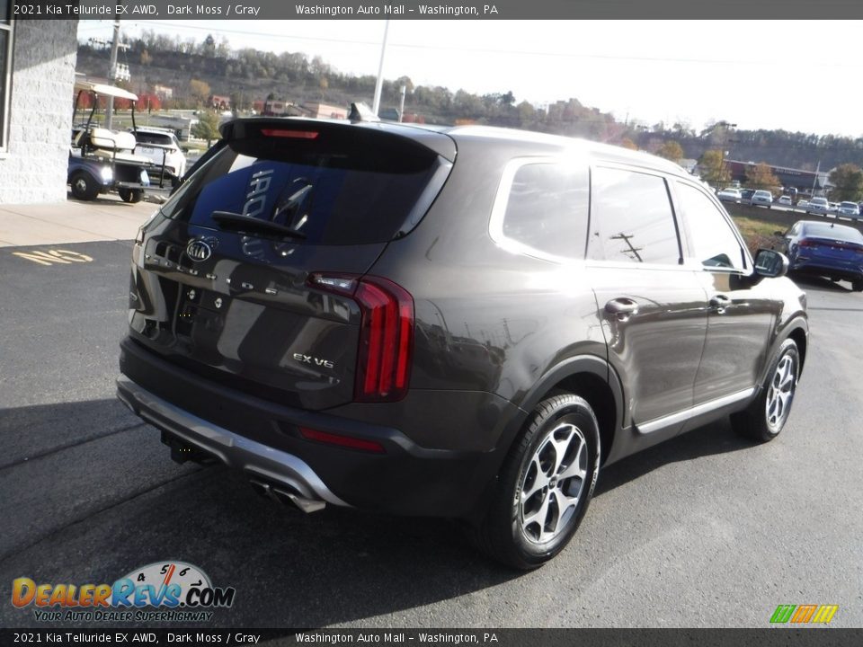 2021 Kia Telluride EX AWD Dark Moss / Gray Photo #10