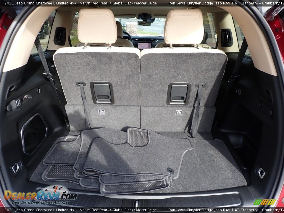 2021 Jeep Grand Cherokee L Limited 4x4 Velvet Red Pearl / Global Black/Wicker Beige Photo #7