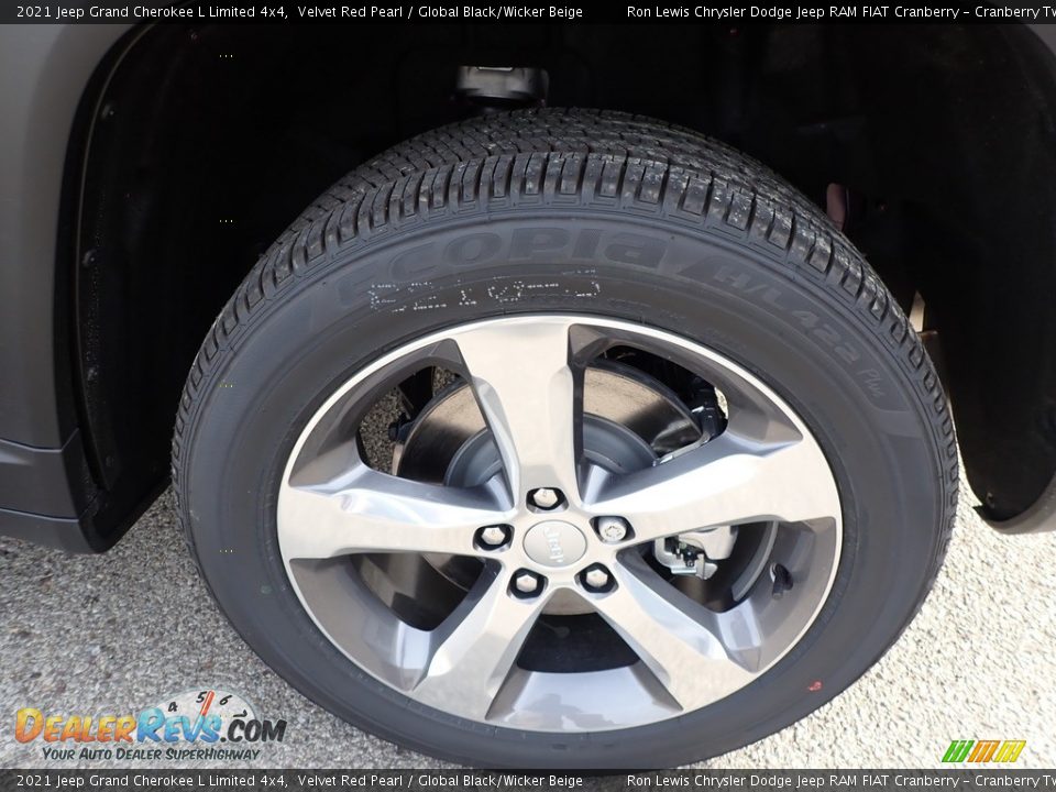 2021 Jeep Grand Cherokee L Limited 4x4 Velvet Red Pearl / Global Black/Wicker Beige Photo #10