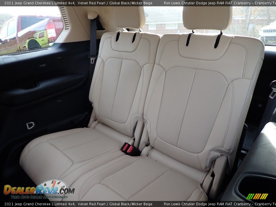 2021 Jeep Grand Cherokee L Limited 4x4 Velvet Red Pearl / Global Black/Wicker Beige Photo #14