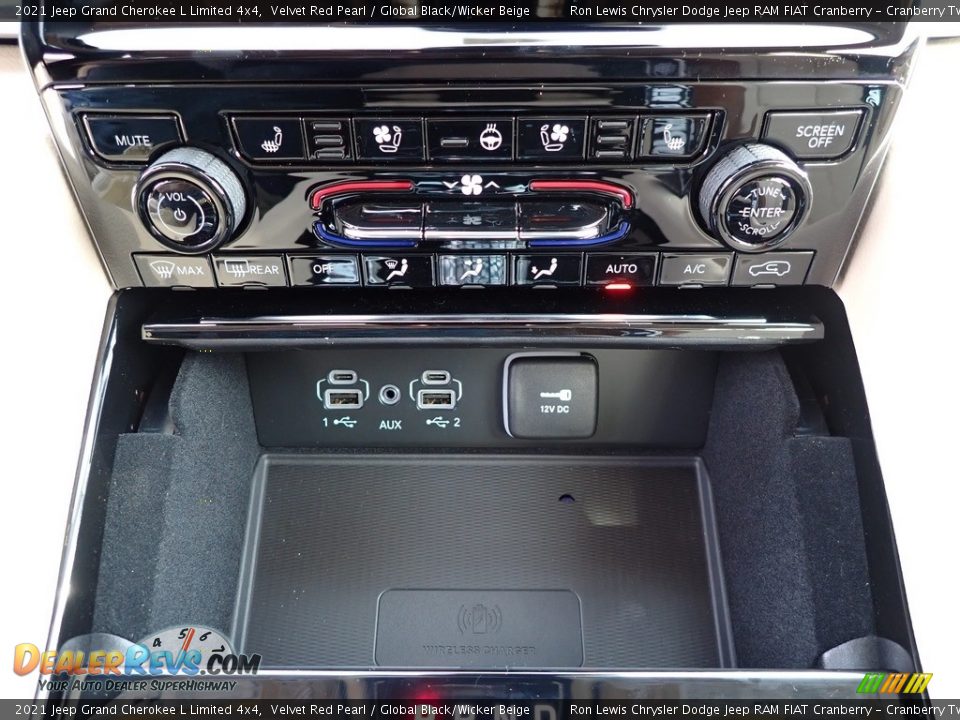 2021 Jeep Grand Cherokee L Limited 4x4 Velvet Red Pearl / Global Black/Wicker Beige Photo #19