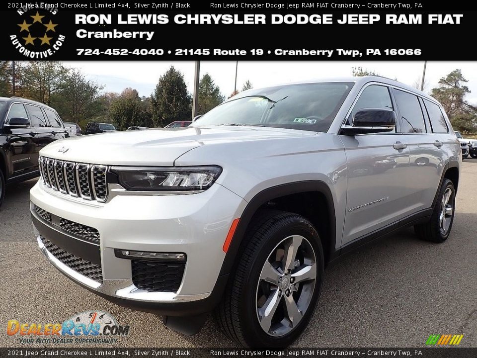 2021 Jeep Grand Cherokee L Limited 4x4 Silver Zynith / Black Photo #1