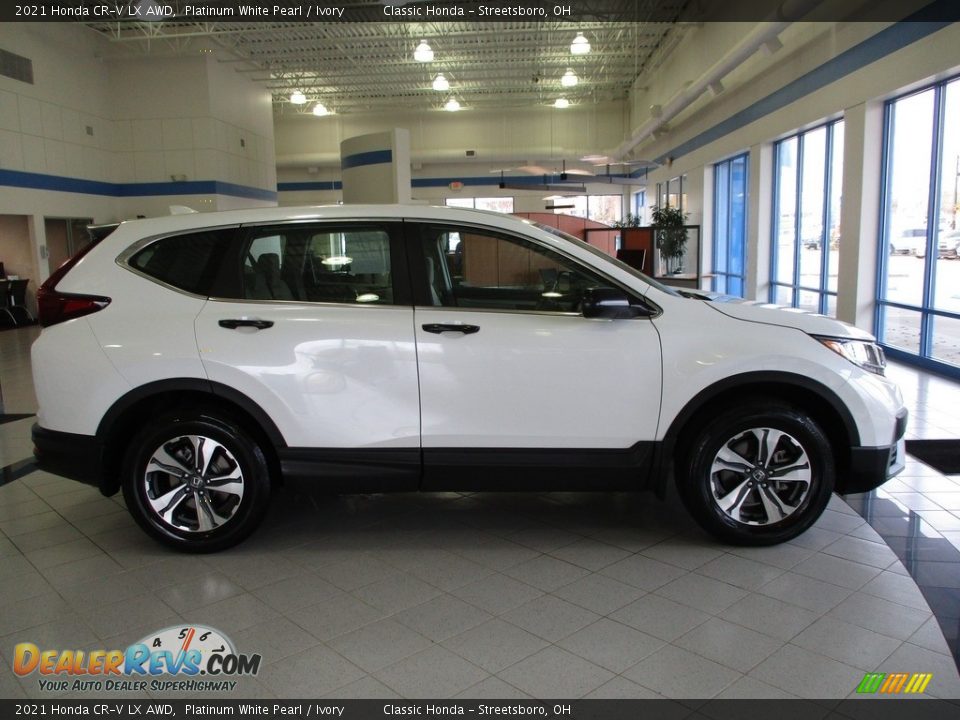 2021 Honda CR-V LX AWD Platinum White Pearl / Ivory Photo #4