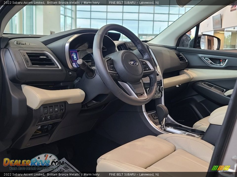 Warm Ivory Interior - 2022 Subaru Ascent Limited Photo #14