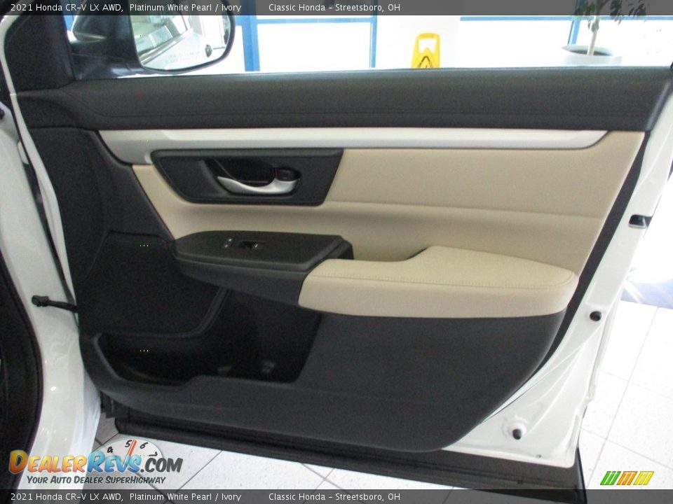 2021 Honda CR-V LX AWD Platinum White Pearl / Ivory Photo #14