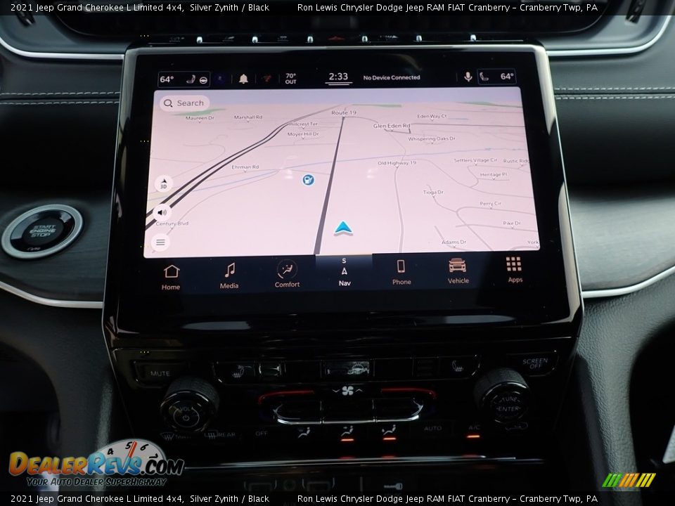 2021 Jeep Grand Cherokee L Limited 4x4 Silver Zynith / Black Photo #18