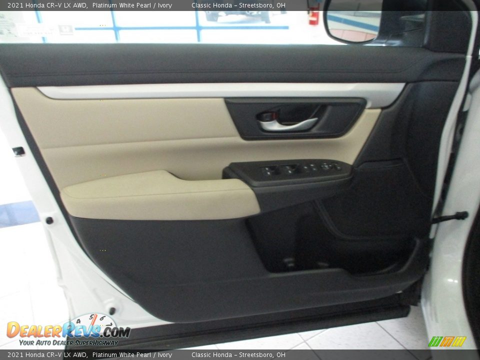 2021 Honda CR-V LX AWD Platinum White Pearl / Ivory Photo #25