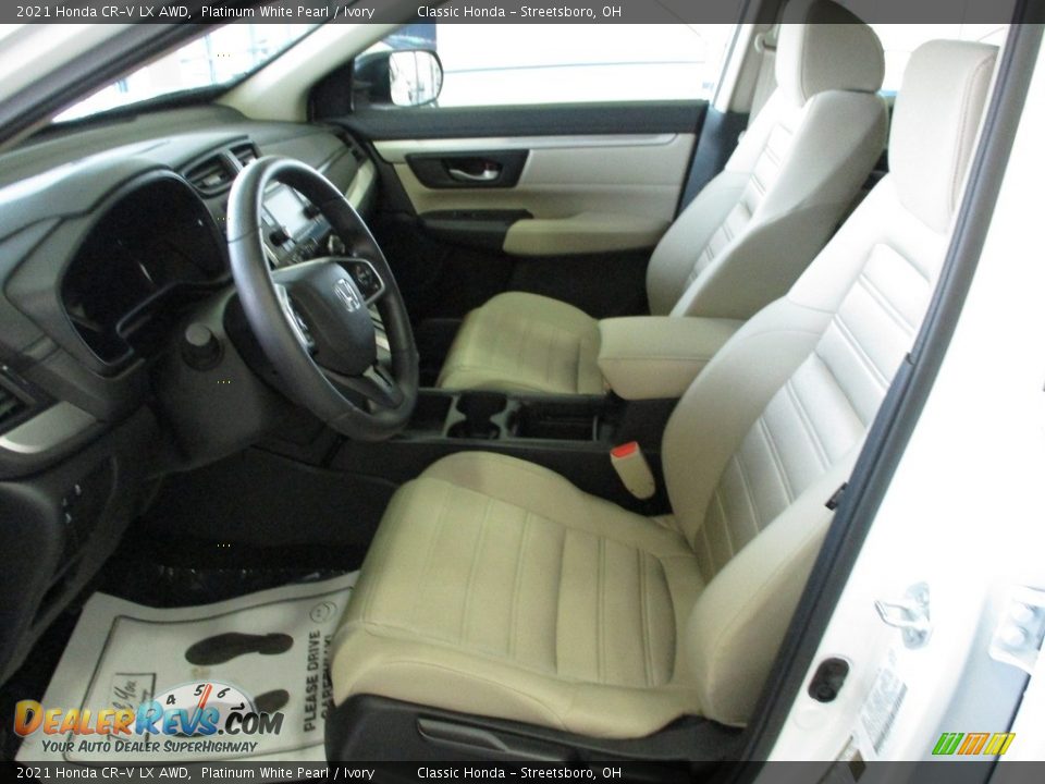 2021 Honda CR-V LX AWD Platinum White Pearl / Ivory Photo #27