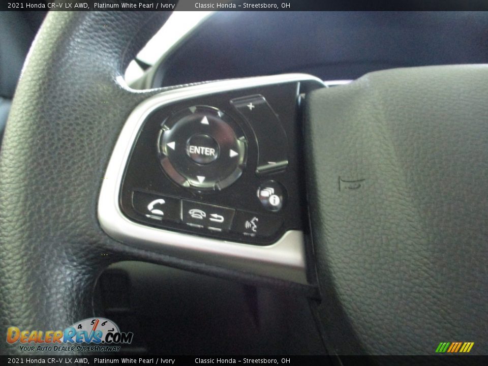 2021 Honda CR-V LX AWD Platinum White Pearl / Ivory Photo #30