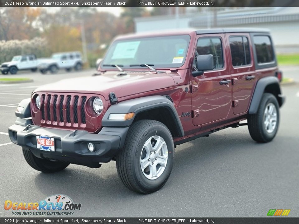 2021 Jeep Wrangler Unlimited Sport 4x4 Snazzberry Pearl / Black Photo #1