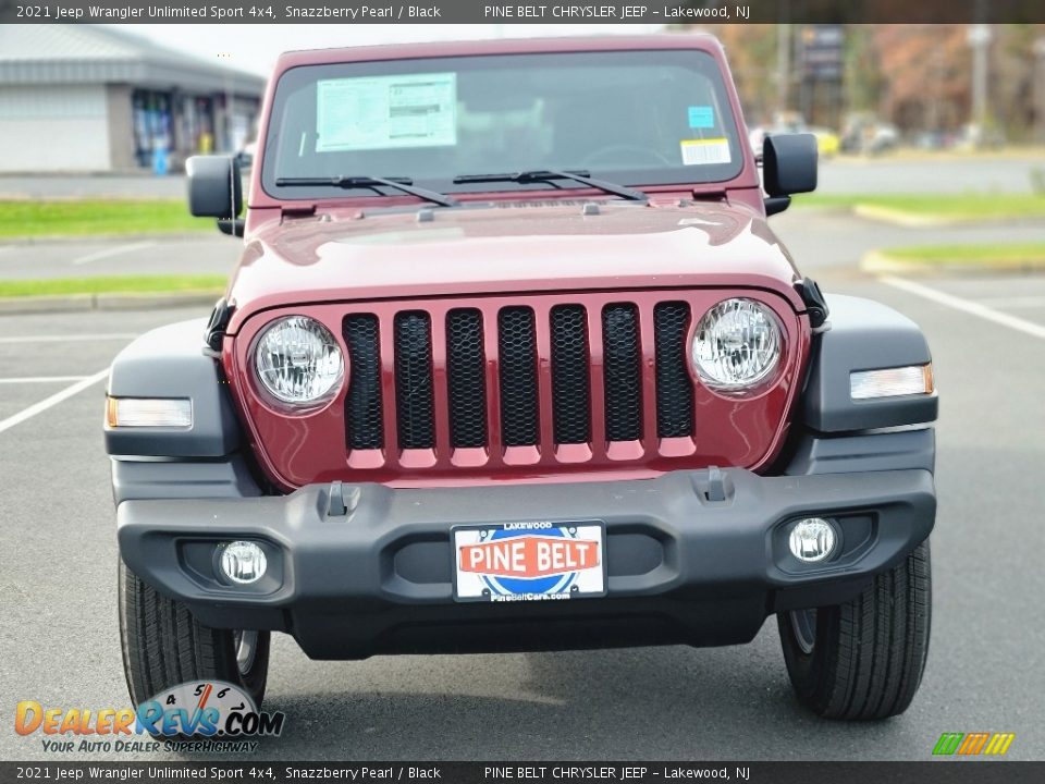 2021 Jeep Wrangler Unlimited Sport 4x4 Snazzberry Pearl / Black Photo #3