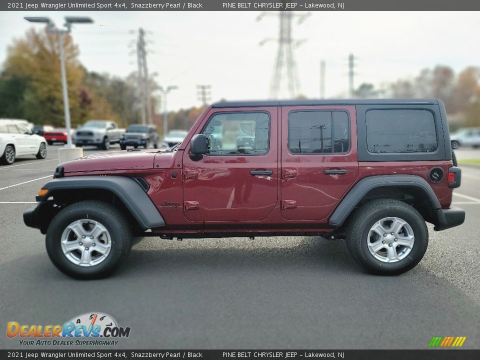 2021 Jeep Wrangler Unlimited Sport 4x4 Snazzberry Pearl / Black Photo #4