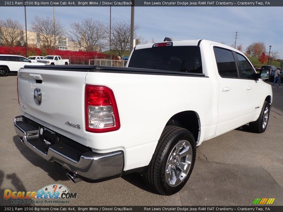 2021 Ram 1500 Big Horn Crew Cab 4x4 Bright White / Diesel Gray/Black Photo #5