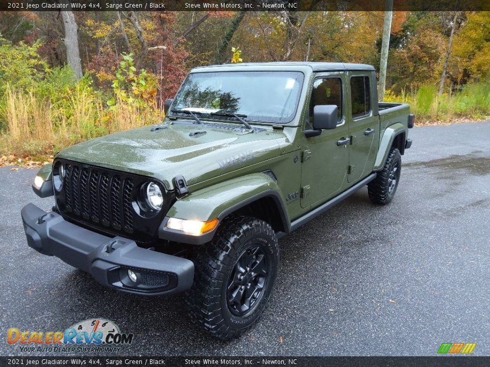 2021 Jeep Gladiator Willys 4x4 Sarge Green / Black Photo #2