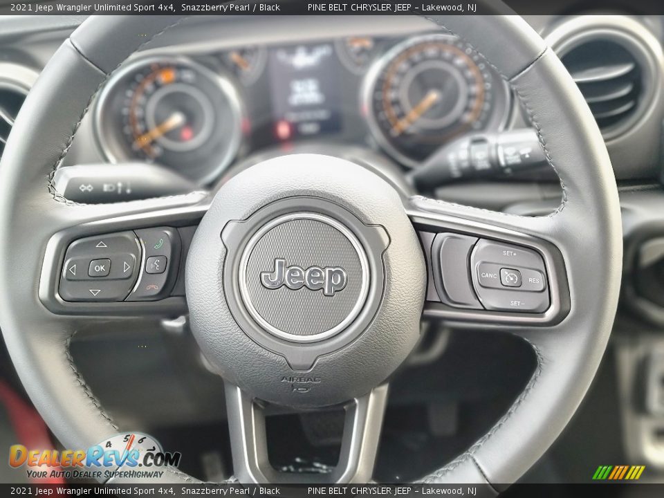 2021 Jeep Wrangler Unlimited Sport 4x4 Steering Wheel Photo #12