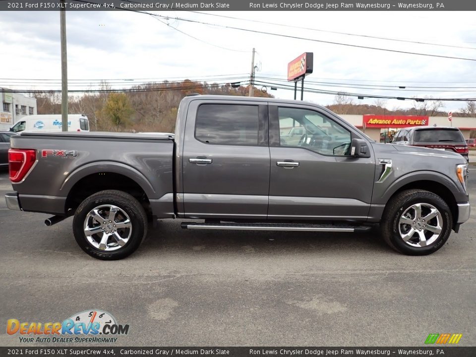 2021 Ford F150 XLT SuperCrew 4x4 Carbonized Gray / Medium Dark Slate Photo #7