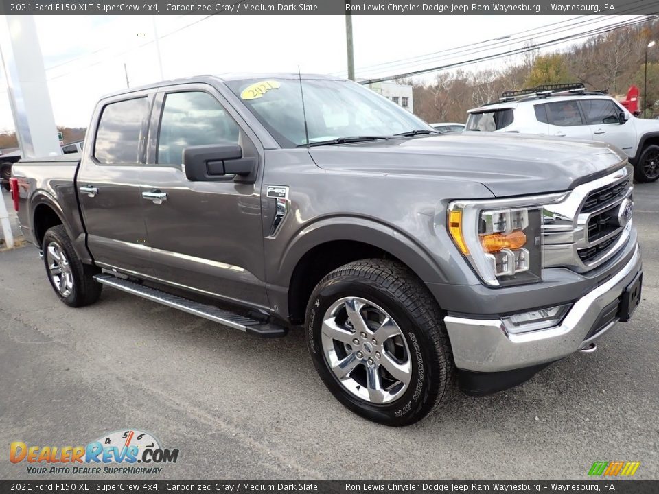 2021 Ford F150 XLT SuperCrew 4x4 Carbonized Gray / Medium Dark Slate Photo #8