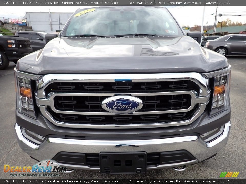 2021 Ford F150 XLT SuperCrew 4x4 Carbonized Gray / Medium Dark Slate Photo #9