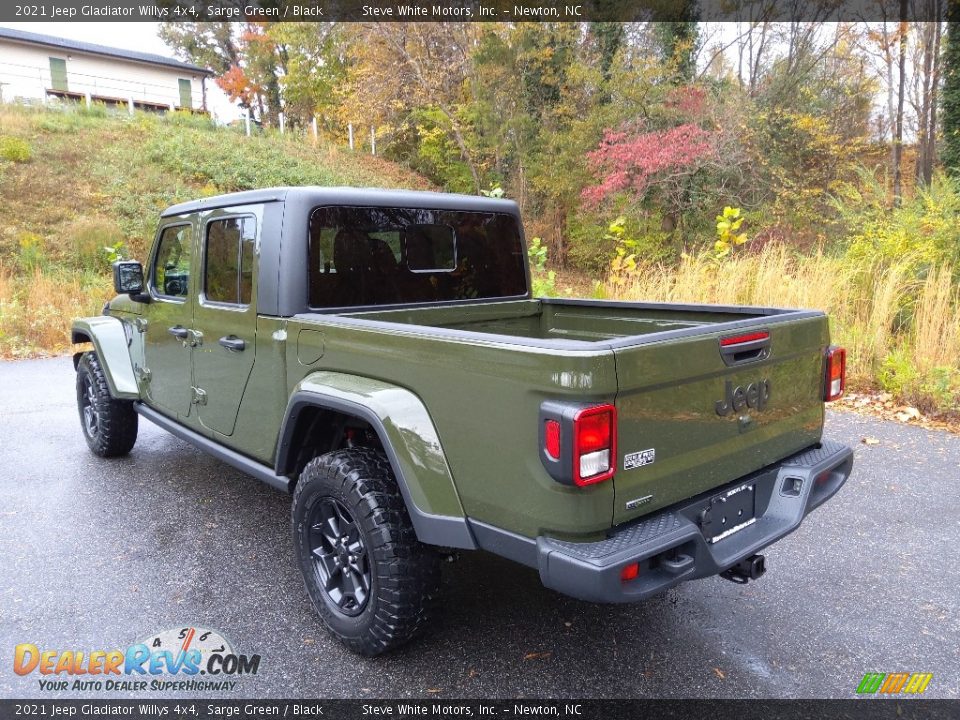 2021 Jeep Gladiator Willys 4x4 Sarge Green / Black Photo #10