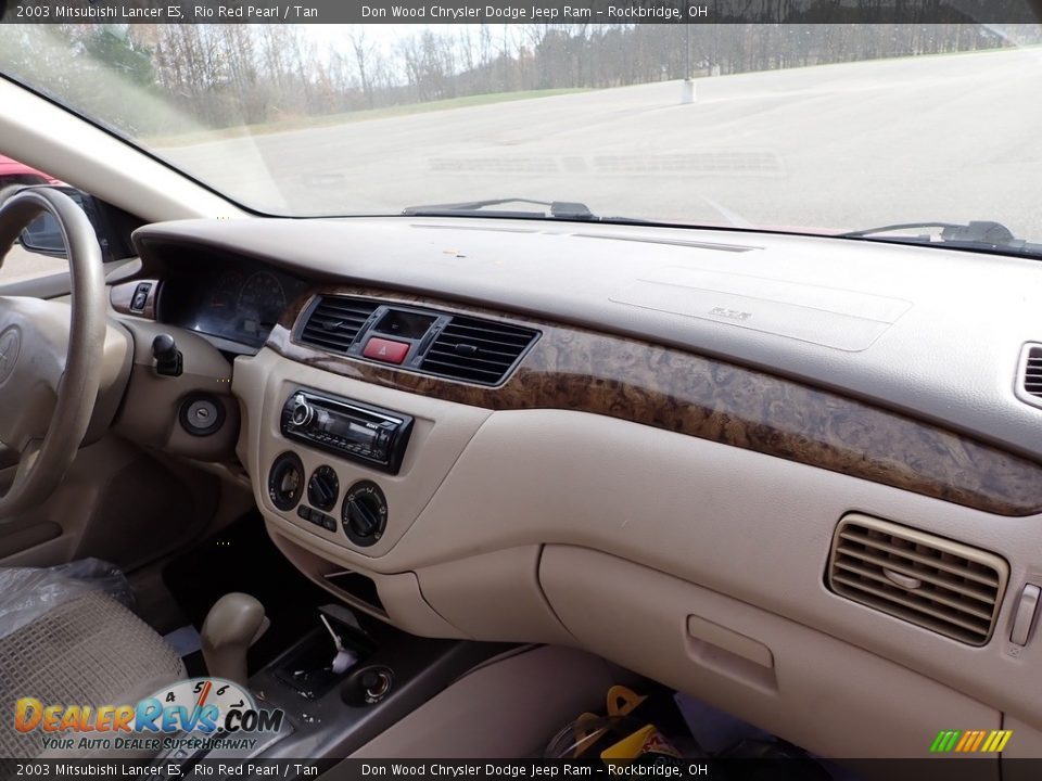 2003 Mitsubishi Lancer ES Rio Red Pearl / Tan Photo #7