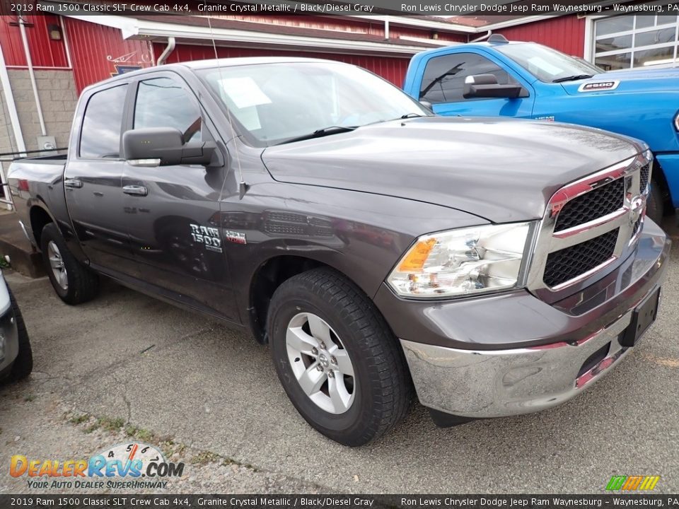 2019 Ram 1500 Classic SLT Crew Cab 4x4 Granite Crystal Metallic / Black/Diesel Gray Photo #4