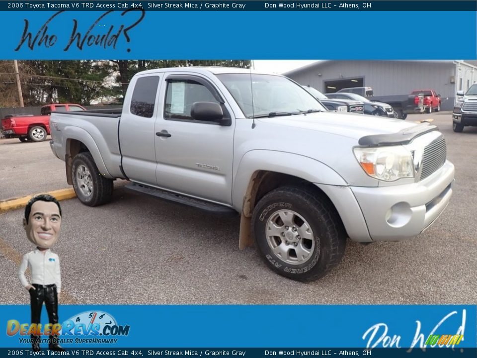 2006 Toyota Tacoma V6 TRD Access Cab 4x4 Silver Streak Mica / Graphite Gray Photo #1
