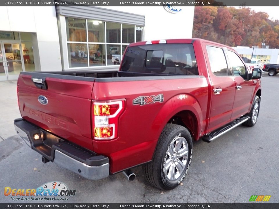 2019 Ford F150 XLT SuperCrew 4x4 Ruby Red / Earth Gray Photo #2