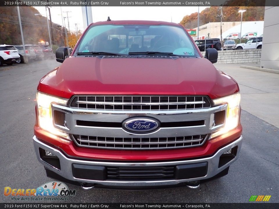 2019 Ford F150 XLT SuperCrew 4x4 Ruby Red / Earth Gray Photo #7