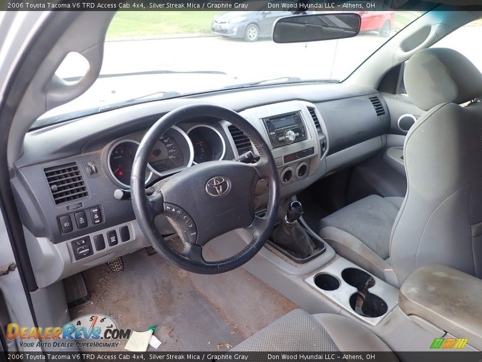 2006 Toyota Tacoma V6 TRD Access Cab 4x4 Silver Streak Mica / Graphite Gray Photo #13
