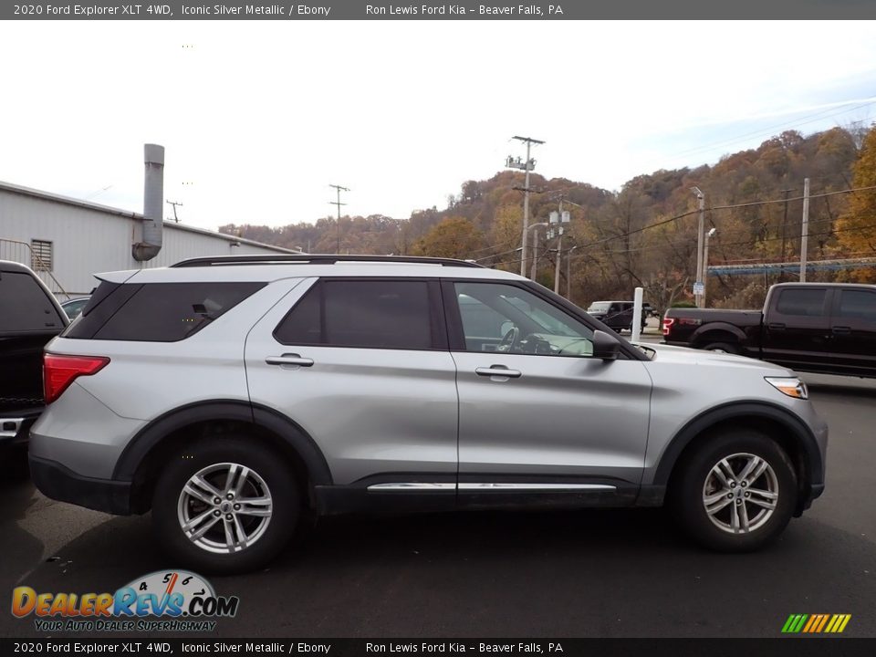 2020 Ford Explorer XLT 4WD Iconic Silver Metallic / Ebony Photo #2