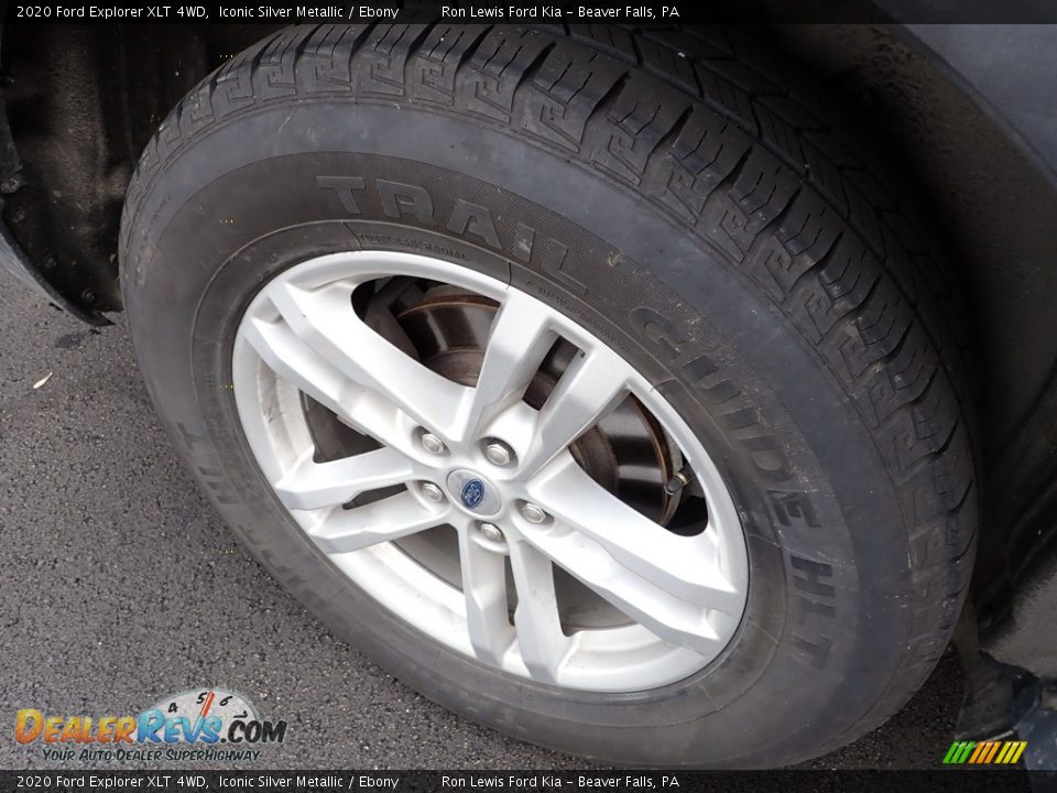 2020 Ford Explorer XLT 4WD Iconic Silver Metallic / Ebony Photo #5