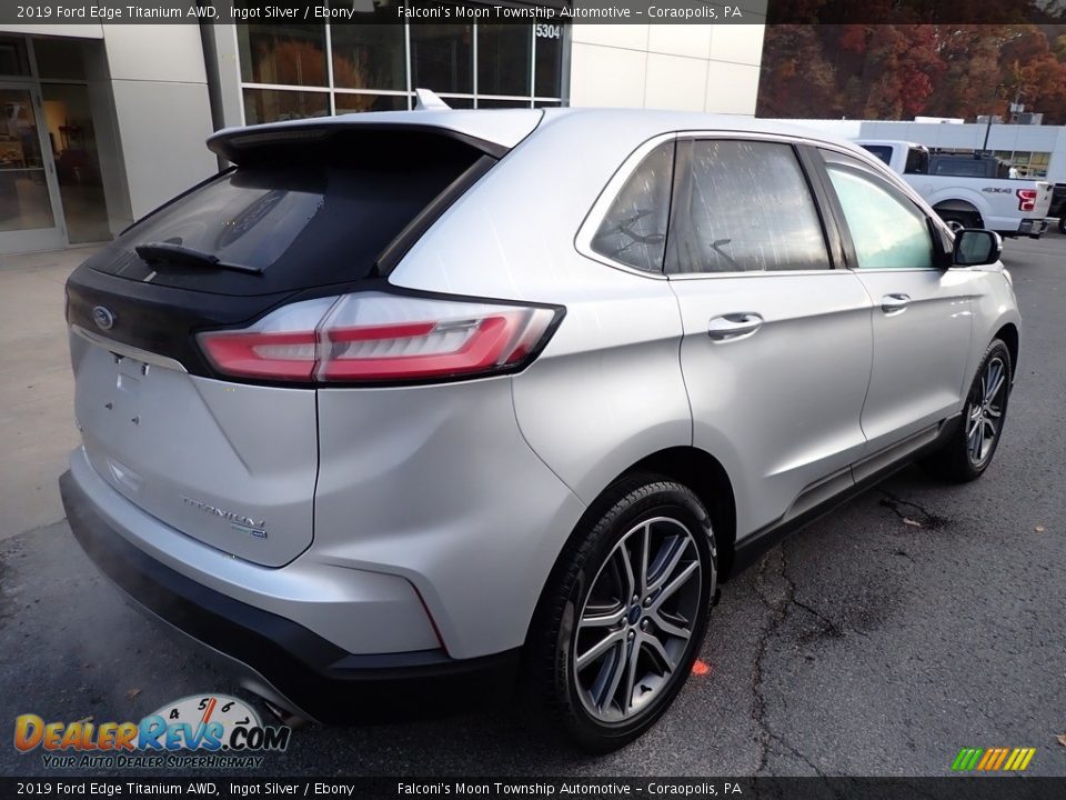 2019 Ford Edge Titanium AWD Ingot Silver / Ebony Photo #2