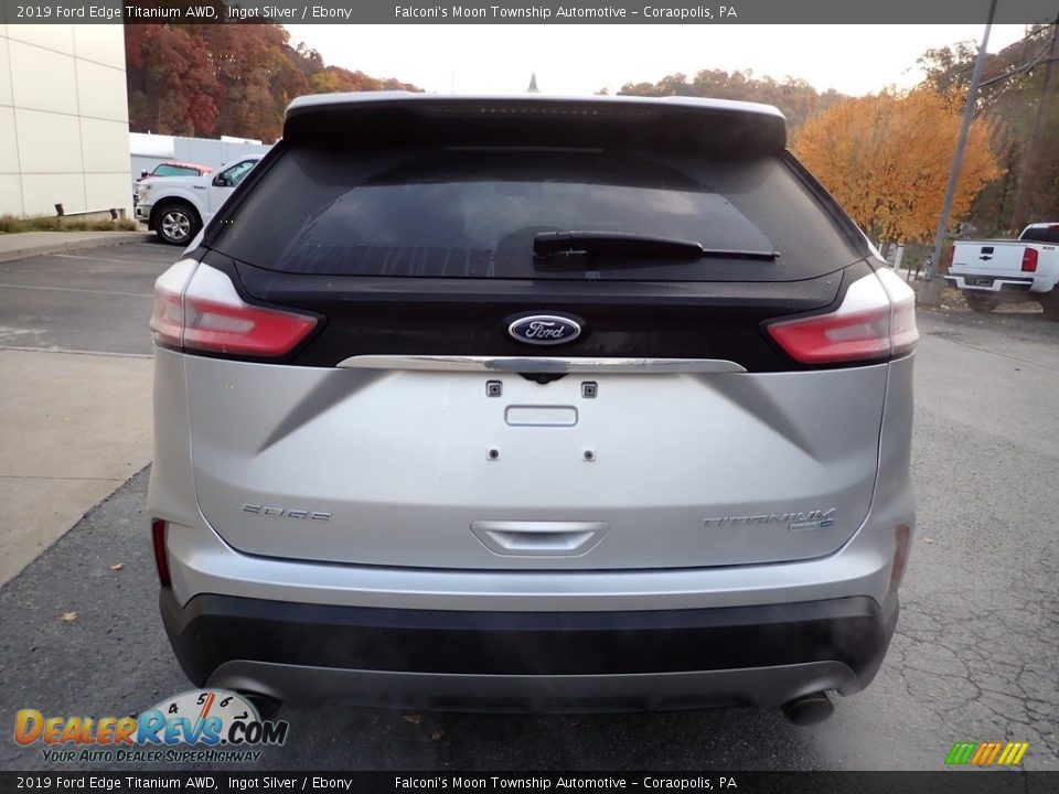 2019 Ford Edge Titanium AWD Ingot Silver / Ebony Photo #3