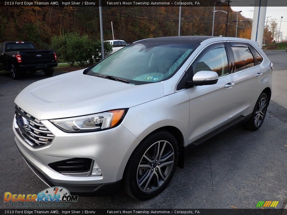 2019 Ford Edge Titanium AWD Ingot Silver / Ebony Photo #7