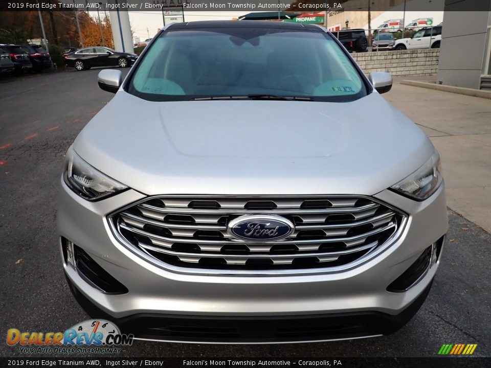 2019 Ford Edge Titanium AWD Ingot Silver / Ebony Photo #8