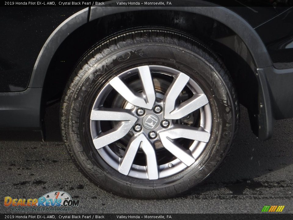 2019 Honda Pilot EX-L AWD Crystal Black Pearl / Black Photo #4