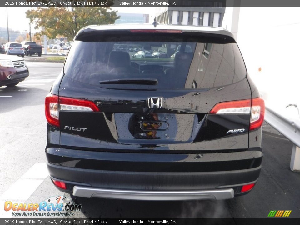 2019 Honda Pilot EX-L AWD Crystal Black Pearl / Black Photo #7