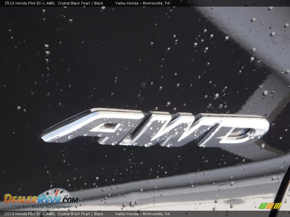 2019 Honda Pilot EX-L AWD Crystal Black Pearl / Black Photo #8