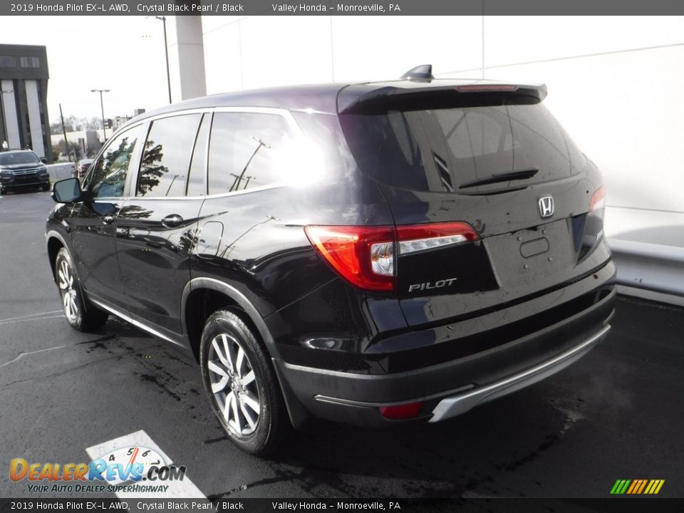 2019 Honda Pilot EX-L AWD Crystal Black Pearl / Black Photo #9