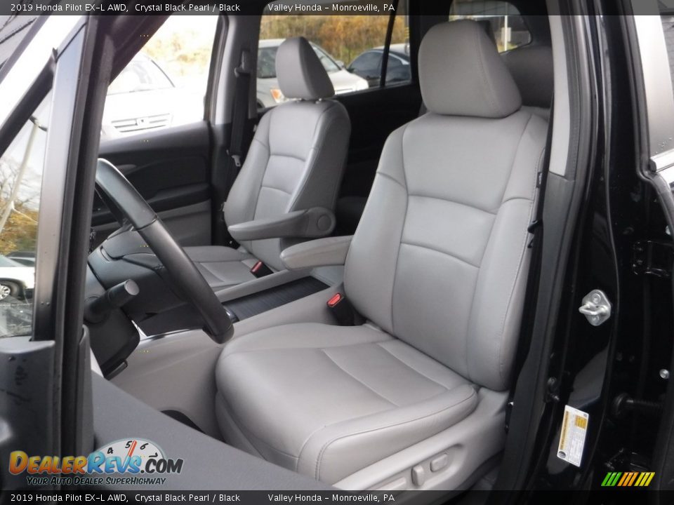 2019 Honda Pilot EX-L AWD Crystal Black Pearl / Black Photo #14