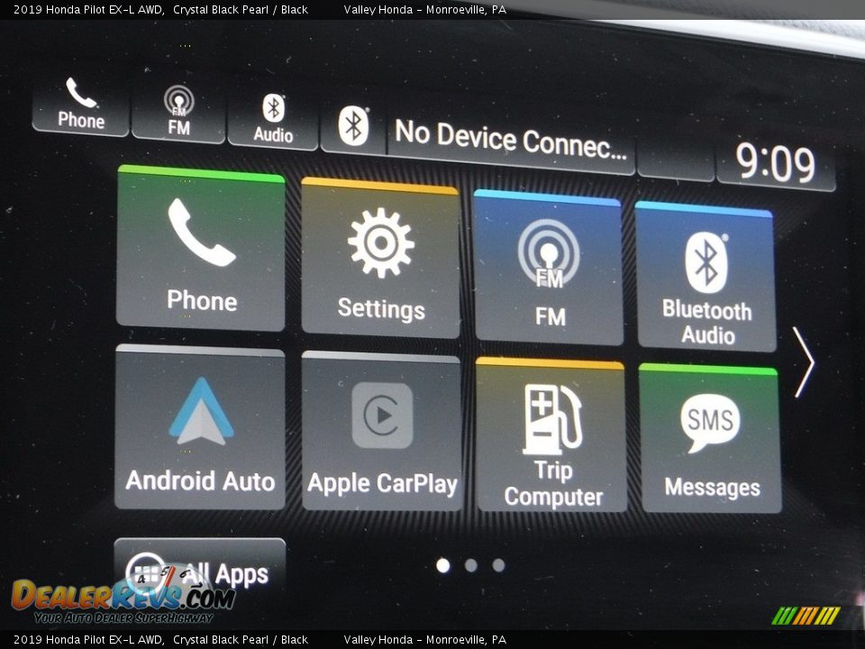 2019 Honda Pilot EX-L AWD Crystal Black Pearl / Black Photo #18