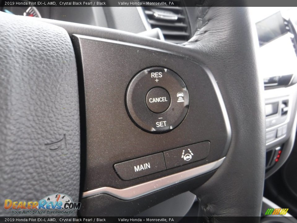 2019 Honda Pilot EX-L AWD Crystal Black Pearl / Black Photo #24