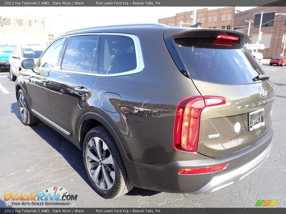 2021 Kia Telluride S AWD Dark Moss / Black Photo #5