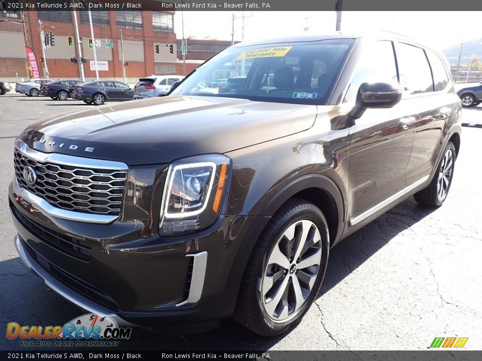 2021 Kia Telluride S AWD Dark Moss / Black Photo #6