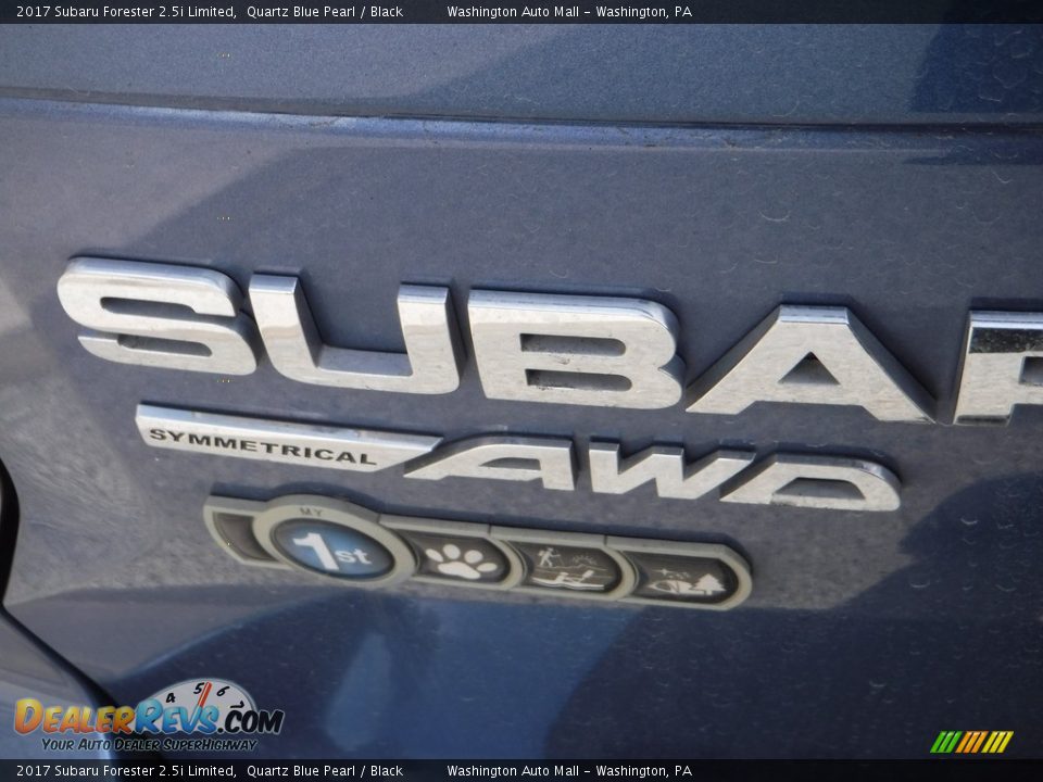 2017 Subaru Forester 2.5i Limited Quartz Blue Pearl / Black Photo #16