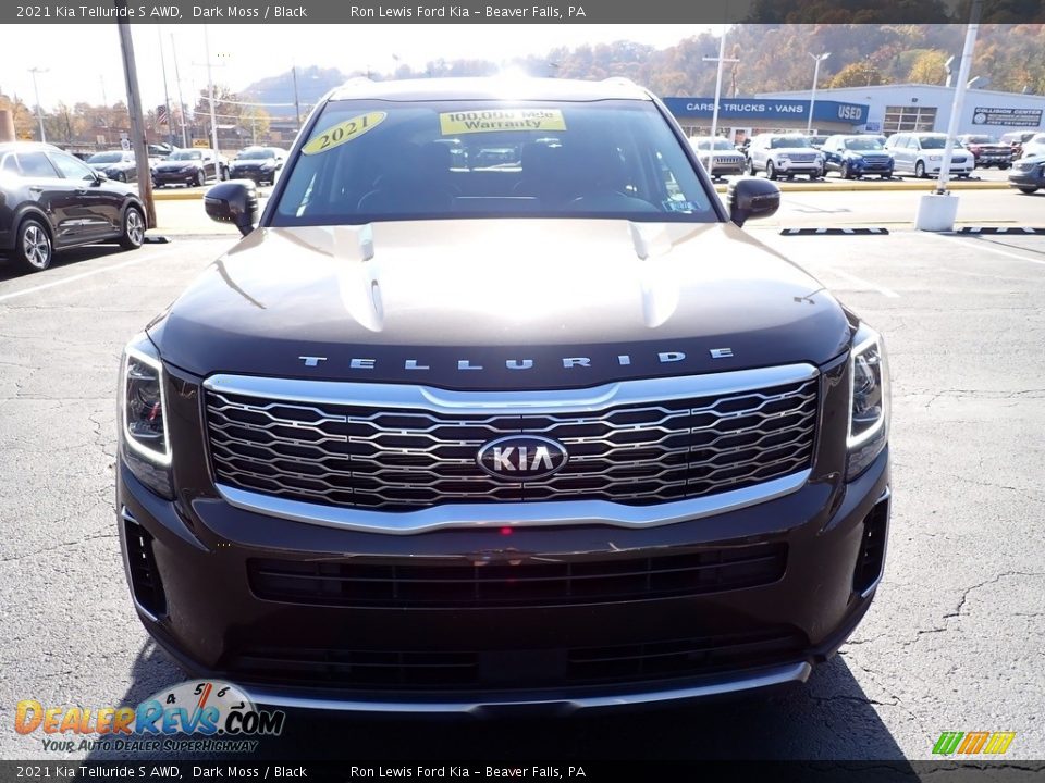 2021 Kia Telluride S AWD Dark Moss / Black Photo #7
