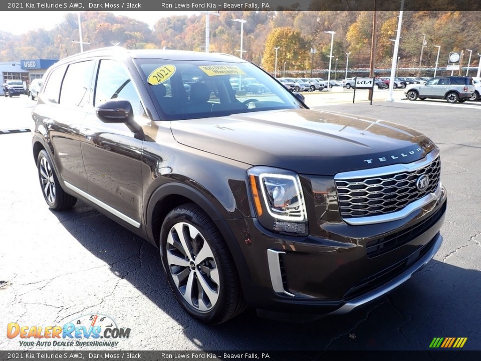 2021 Kia Telluride S AWD Dark Moss / Black Photo #8