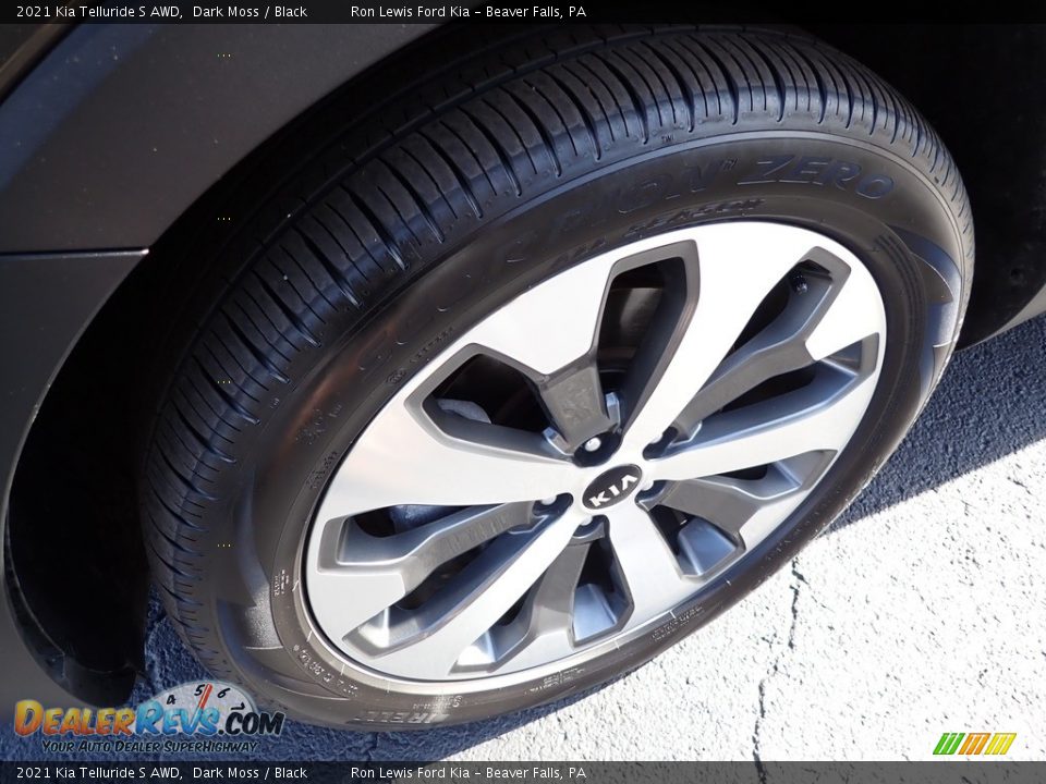 2021 Kia Telluride S AWD Dark Moss / Black Photo #9